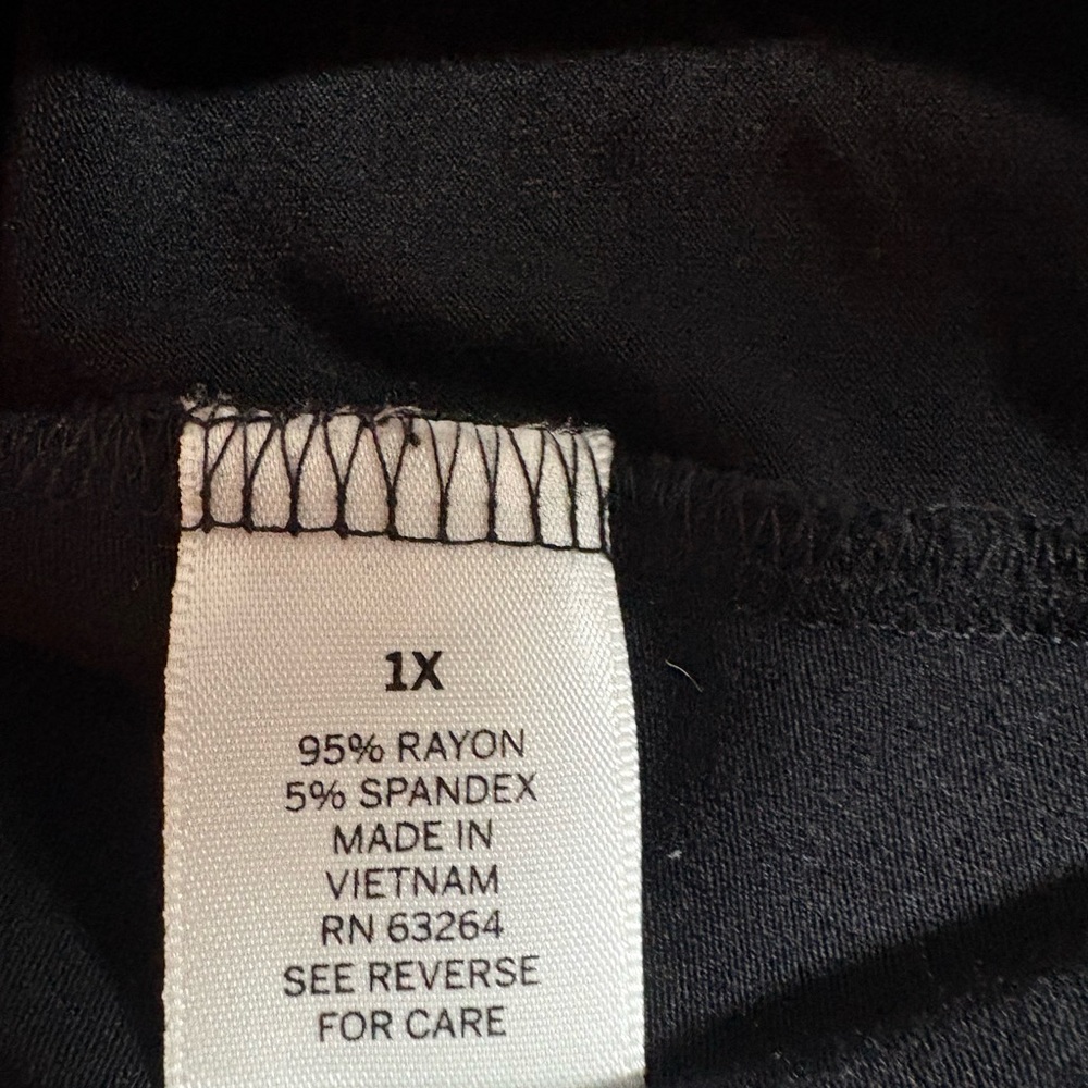 Dressbarn Black Twist Front Blouse - Picture 6 of 8